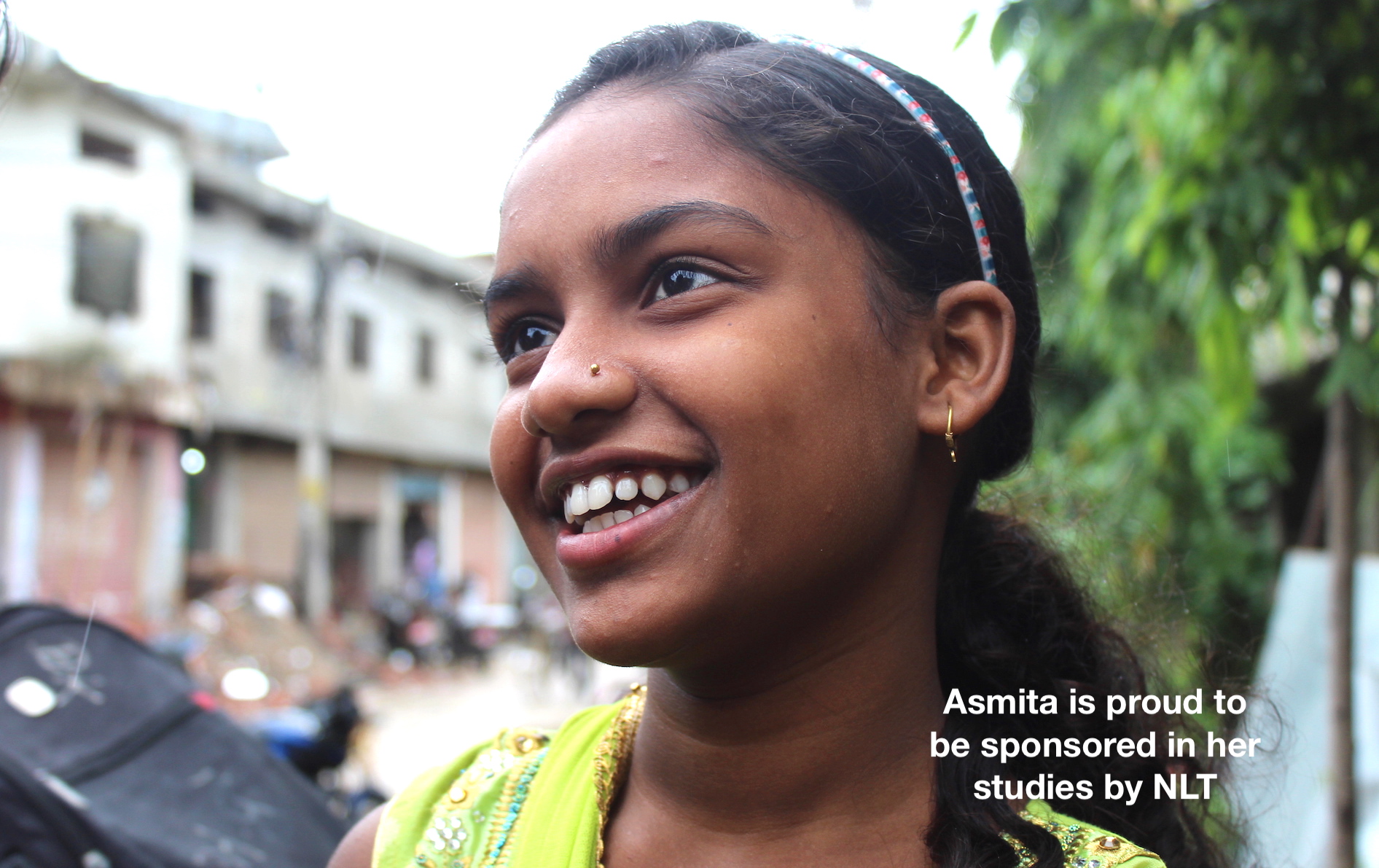 Smiling girl Asmita Kumari Mandal